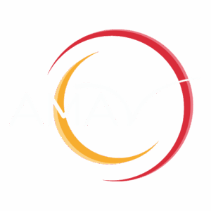Logo de l'AMAV en blanc