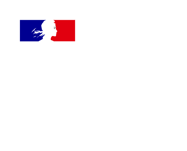 Logo Ministère de la Justice blanc